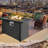 Outdoor Propane Gas Fire Pit Table with Auto-Ignition, Wicker-Effect Design, and Ceramic Top for Patio Use