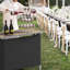 Black Rectangular Aluminum Patio Folding Bar Table-869338879-869338851