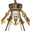 62" Wide Fleur-De-Lis Inverted Pendant