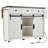 Mediun Kitchen Island With With Drop Leaf And 3 Drawers-980360519