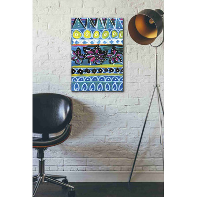 Motif de peinture, "I" par Linda Woods - impression sur toile tendue