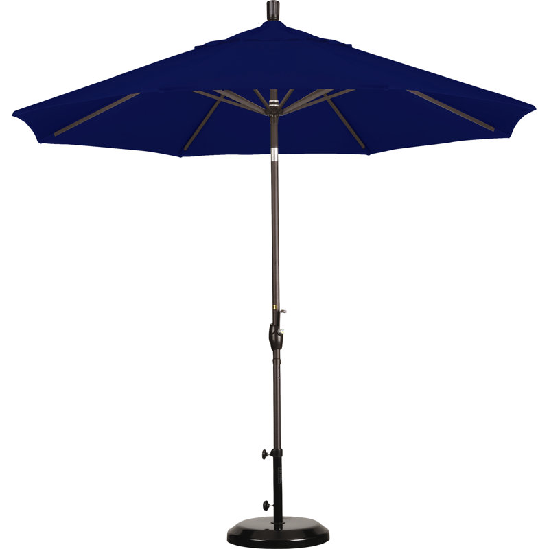 Parasol de marché 9 pi Iuka, Toile bleu marine Sunbrella®, 225
