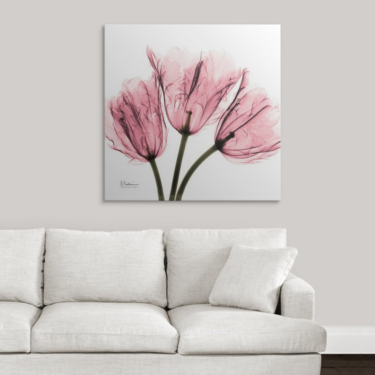 «Tulips Laugh II X-Ray» par Albert Koetsier, reproduction de photo, H 12 po x l 12 po x P 1,5 po, Toile