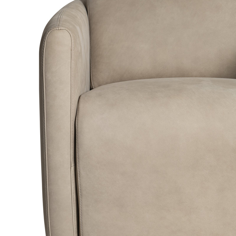 Fauteuil pivotant en cuir Bernhardt Livvy, Leather
