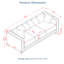Canapé 2+3 places en velours noir, design moderne, accoudoirs carrés, housses amovibles, pieds en bois massif, espace de rangement intégré. Canapé cinq places, accoudoirs cloutés argentés, siège confortable, repose-pieds rembourré.
