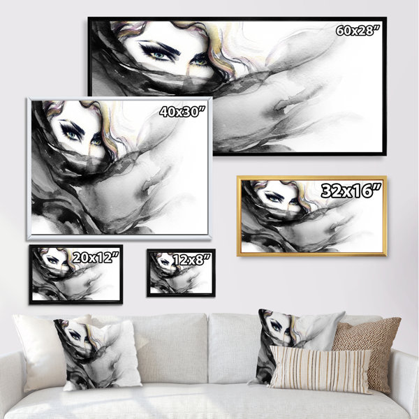 Mercer41 Sexy Glamour Woman Portrait IV - Painting on Canvas | Wayfair