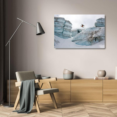 Latitude Run® Shu, Tristan Gallery Wrapped Canvas Art Titled: Candide Thovex Out Of Nowhere Into Nowhere