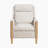 Rivera 28.5" Modern & Contemporary Textured Fabric Push Back Reclining Chair with Sophisticated Nailhead Trim, Push-Back Recline & Pocket Coil Seating