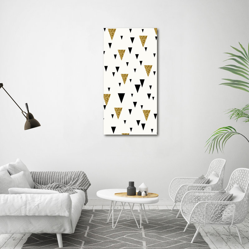 Triangles Background - Wrapped Canvas Print