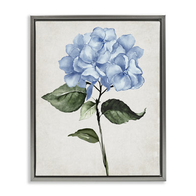 "Blue Hydrangea Stem", art mural Val Val