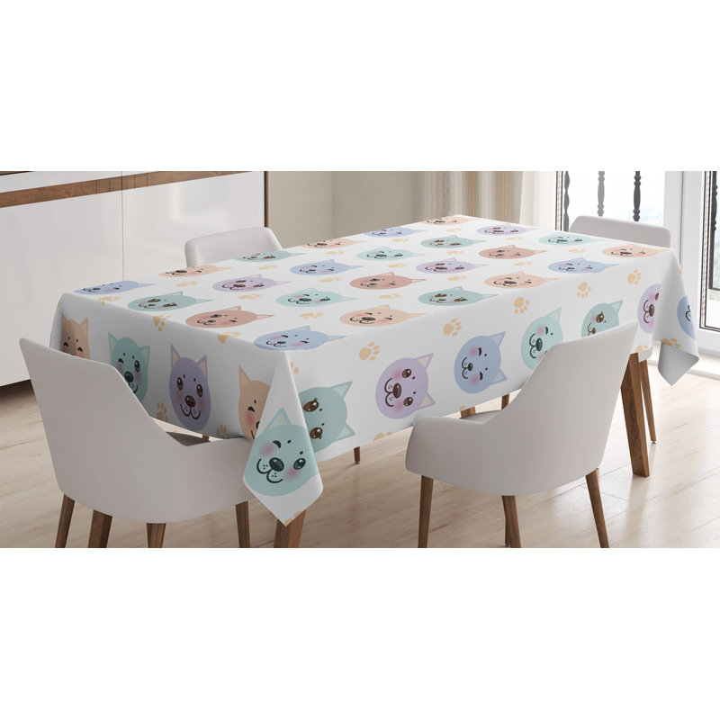 Cat Tablecloth, 84" L x 60" W