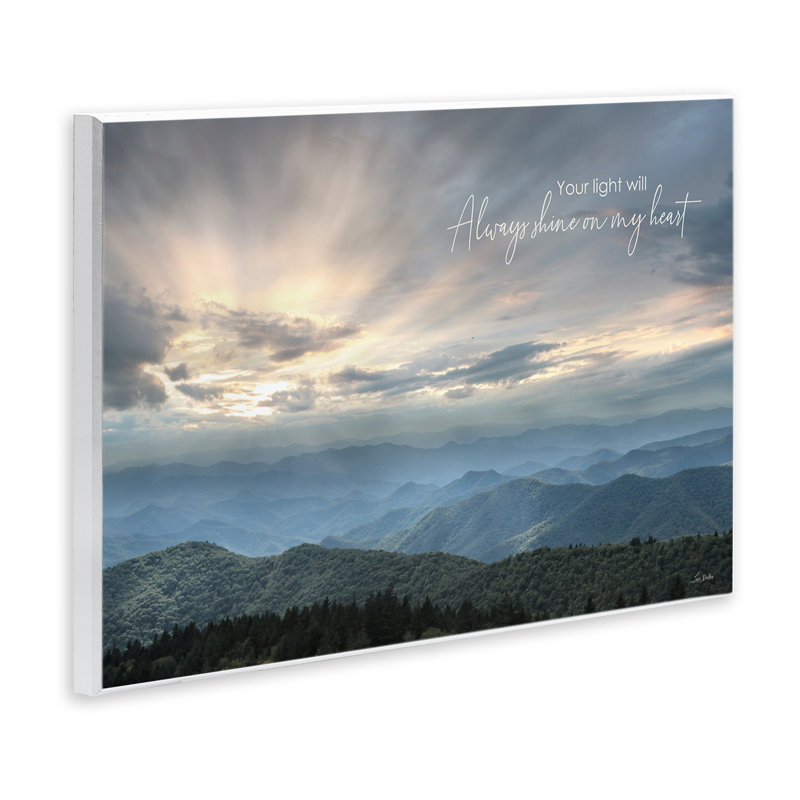«Light Will Always Shine Landscape», plaque murale par Lori Deiter, H 10 po x l 15 po