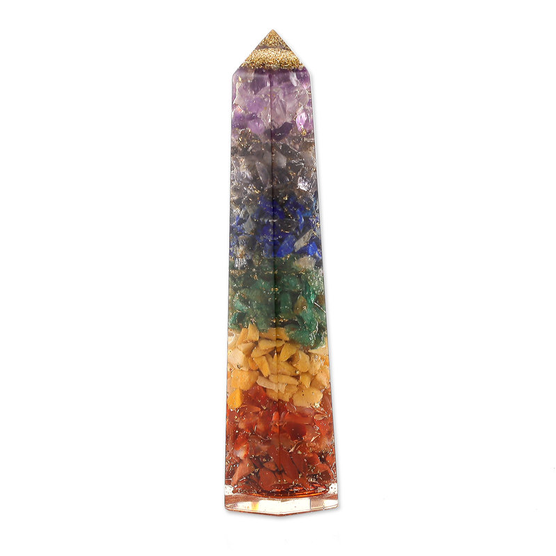  Handmade Beams From Your Soul Multi-Gemstone Sculpture