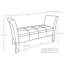 Banc de rangement à rabat en simili cuir A Advika-1372823495