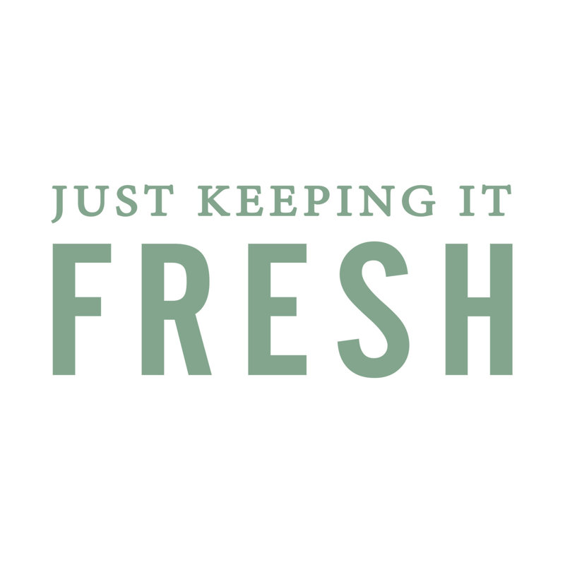 Fresh - Textual Art Print, 61 cm H x 91 cm W, Black Floater Framed