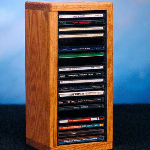 Support de rangement pour plateau de table multimédia 20 cd, Foncé