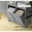 Armoire de rangement pour salle de bain, armoire à linge double inclinable, armoire de plancher pour salle de bain