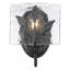 1-Light Vanity Light in with Hammered Water Glass-106900578