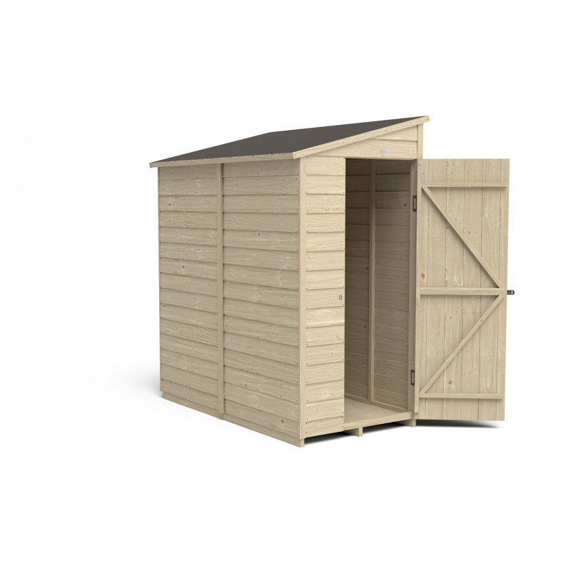 4Life Pressure Treated 6X3 Pent Shed - No Window