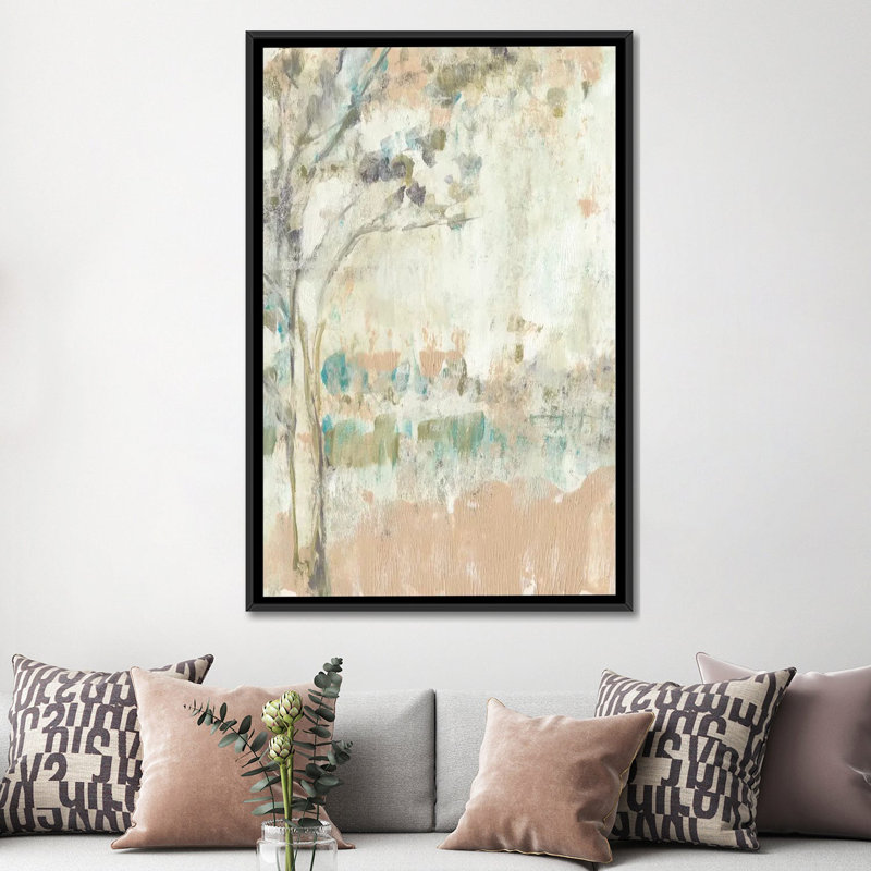 « ethereal tree i », reproduction d’art sur toile, H 26 po x l 18 po x P 1,5 po, Toile avec cadre noir, Pas de tapis