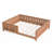 Queen Size Kids Floor Bed With Fence And Built-in Bookshelf,Queen Size Montessori Floor Bed With Slats And Safety Guardrail,Easy Assemble Montessori Beds for Kids,Natural Floor Beds-757108467