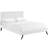Modway Josie Vinyl Platform Bed with Round Splayed Legs-26066892-26066894