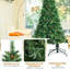 Arbre de Noël régulier en PVC artificiel vert-1449137199