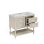 Meuble-lavabo 36 po - Beige. Bois massif, 4 tiroirs de rangement. Lavabo en céramique. Solution fonctionnelle