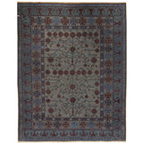 Wool Oriental Area Rug in Blue