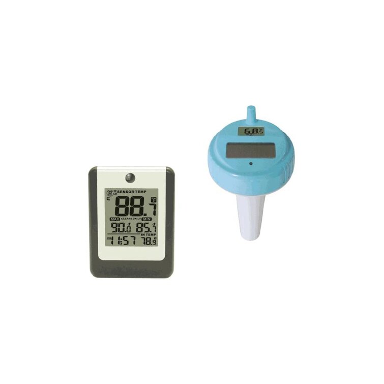 GAME Floating Digital Pool Thermometer with LCD Screen, reads