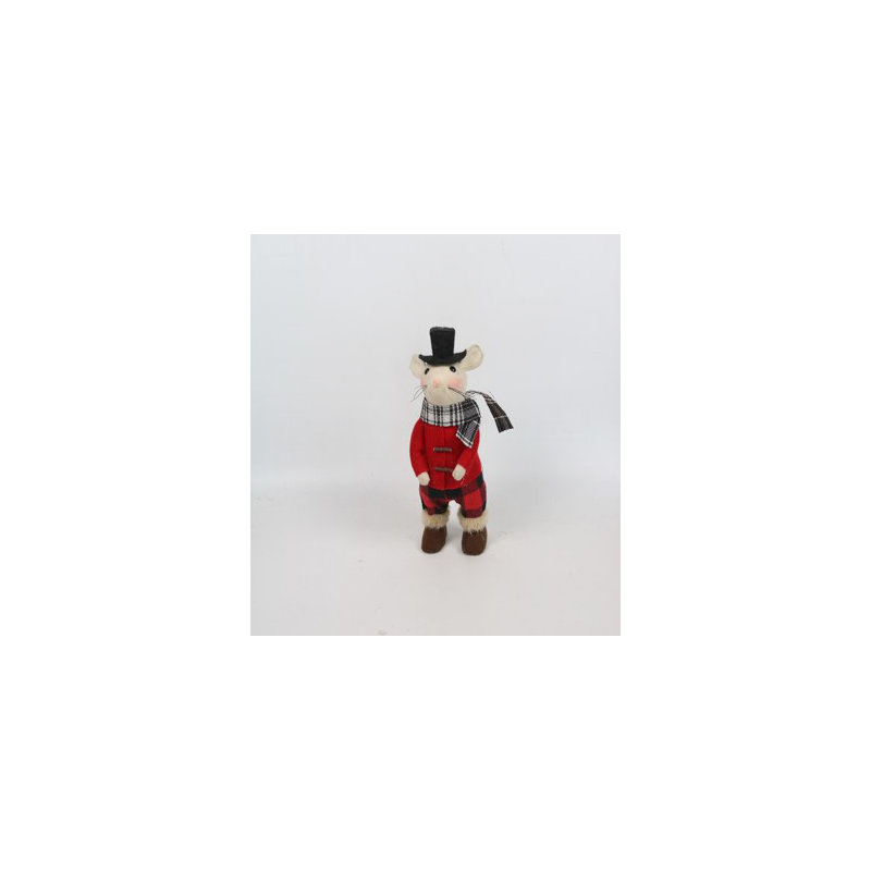 Winter Mouse Christmas Tabletop Figure - 11"