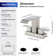 Centerset 2-handle Bathroom Faucet with Drain Assembly