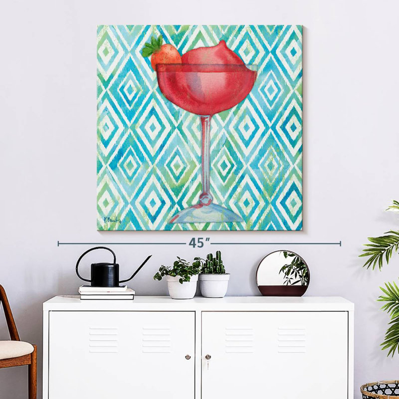 Yarlin Toast Cocktails IV, 33" H x 33" W