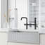 Cass 13 in. H Single-Handle High-Arc Widespread Bridge Kitchen Faucet with Pull-Out Side Sprayer-105253886