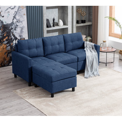78.2"wide Upholstery Sofa With Square Arms by Latitude Run