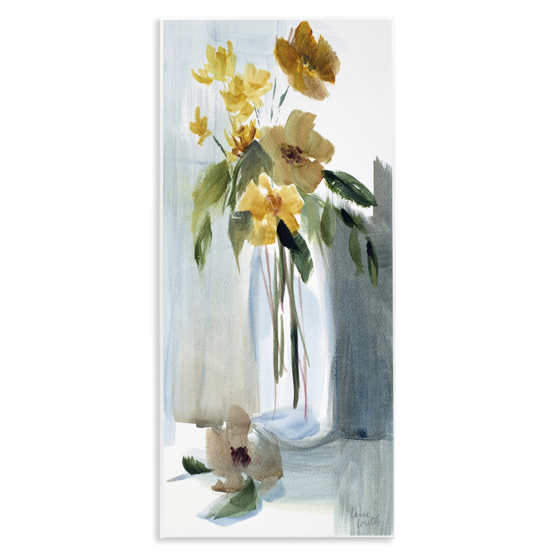Luminous Flower Vase Wall Plaque Art by Lanie Loreth