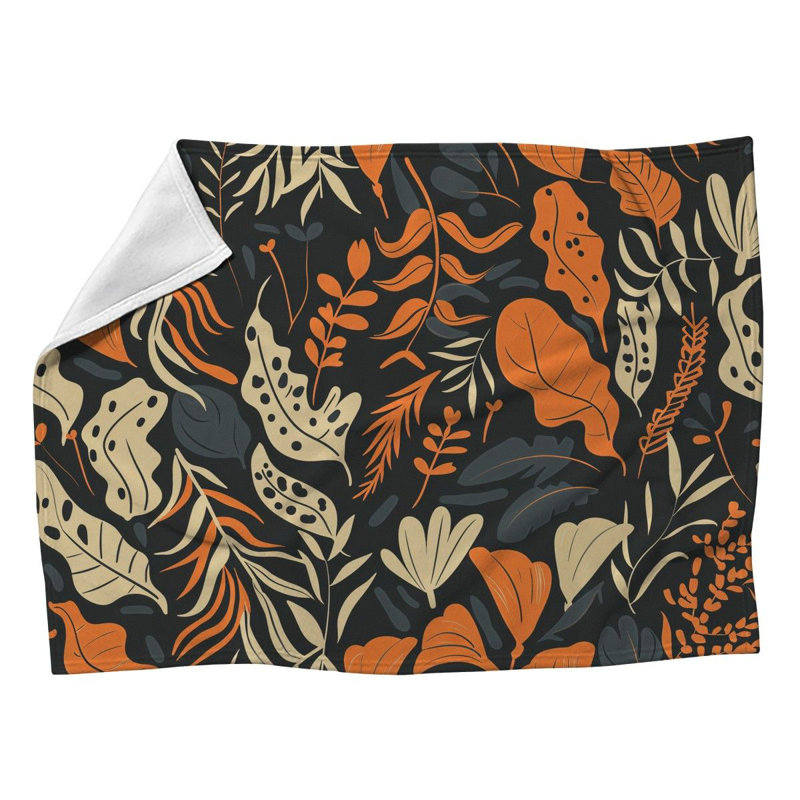 Couverture polaire Floral Nature, L 60 po x L 80 po