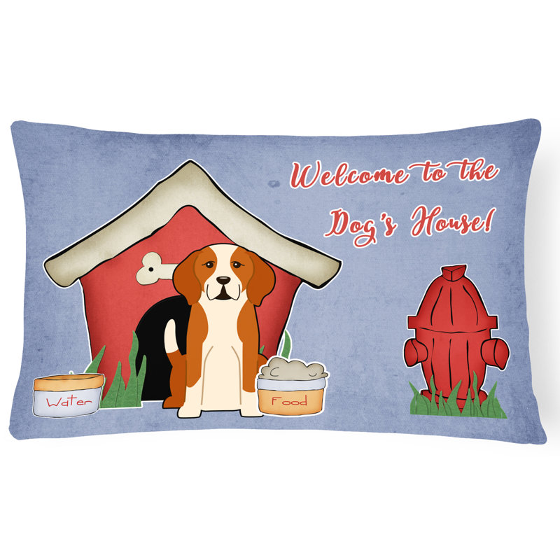 Coussin lombaire d’intérieur/d’extérieur contemporain maison pour chien fait main