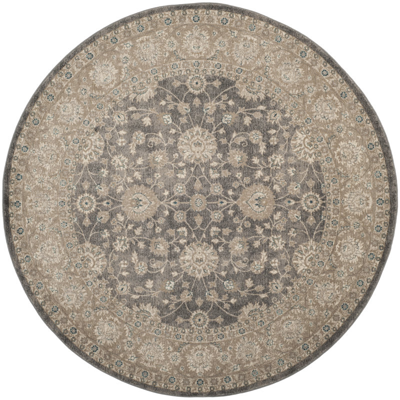 Weigle Sofia Performance Oriental Rug, Round 6'7"