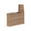 9 Seater Garden Lounge Light Brown Nebeyu