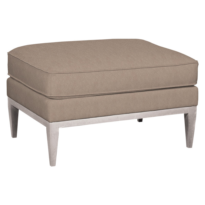 Camilla Upholstered Ottoman, Dove Gray, Navada Mushroom