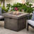 40,000 32'' Square Fire Pit Brown - Create Unforgettable Summer Memories Moments To Remember