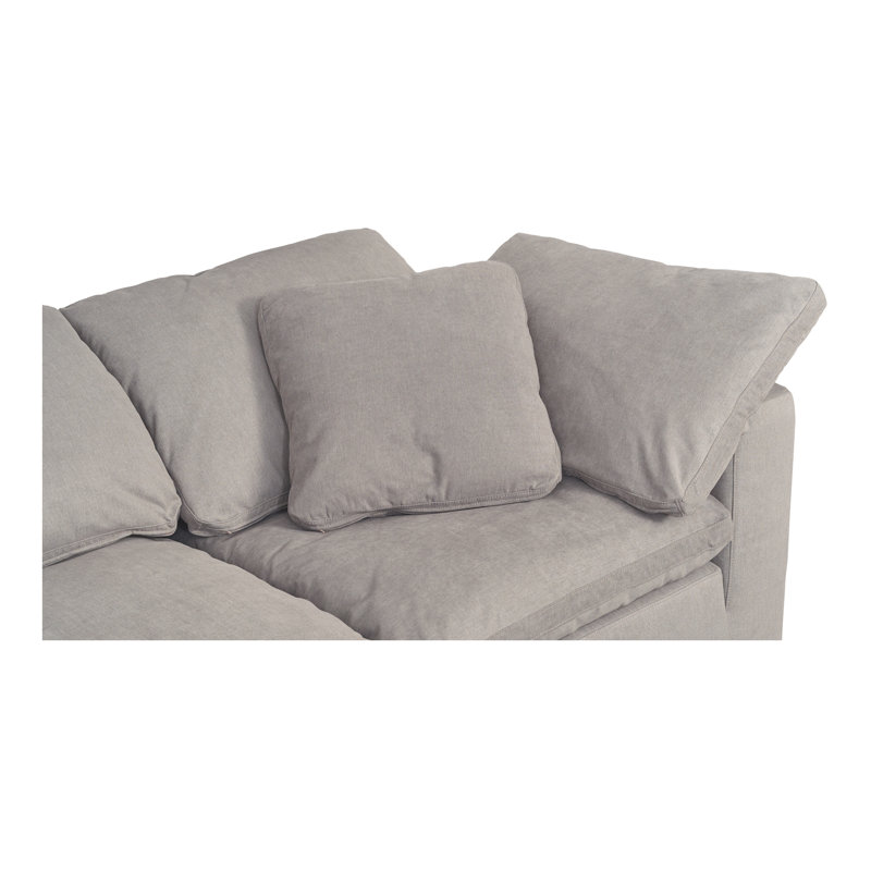 Clay MODULAR SOFA PERFORMANCE FABRIC LIGHT GREY, Light Gray