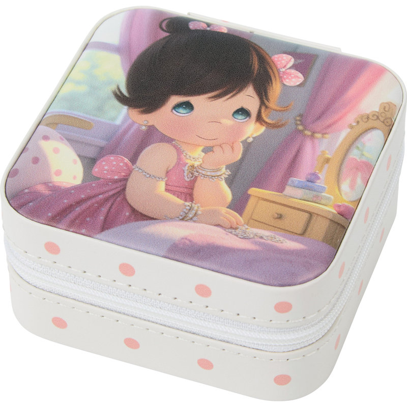 «Precious Moments» Voyage de petite fille en robe rose, bijoux de voyage 3,9 po