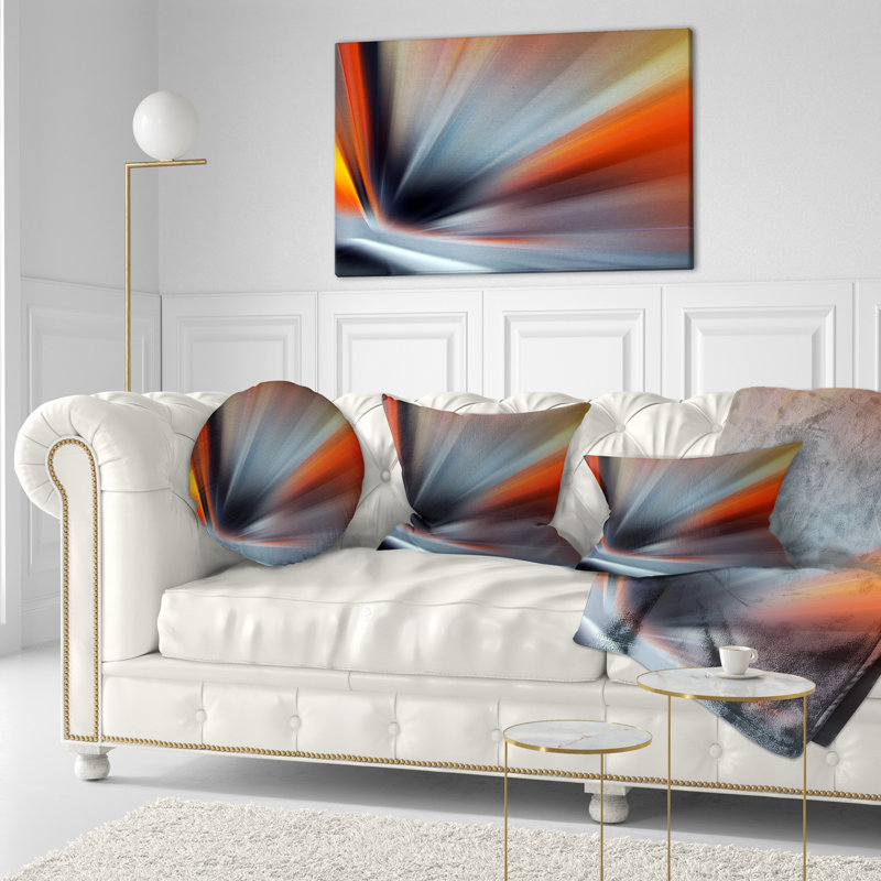 Grandes lignes Rays of Speed - coussin à imprimé abstrait