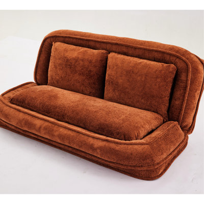 Lit pour chien humain nouvellement amélioré double paresseux chenille orange 21 pour une utilisation polyvalente 5 positions réglables