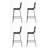 Holi Perforated Counter Stool (Set of 4)-94269186