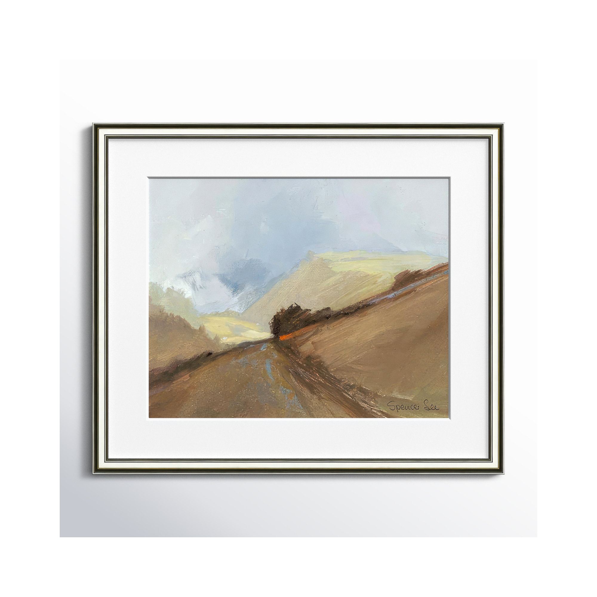 Heaven And Earth II by Spencer Lee, Silver Framed, 17.25" H x 20.25" W x 0.75" D