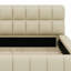 Lit plateforme tapissier avec tissu épais, lit au sol avec structure solide-122753375