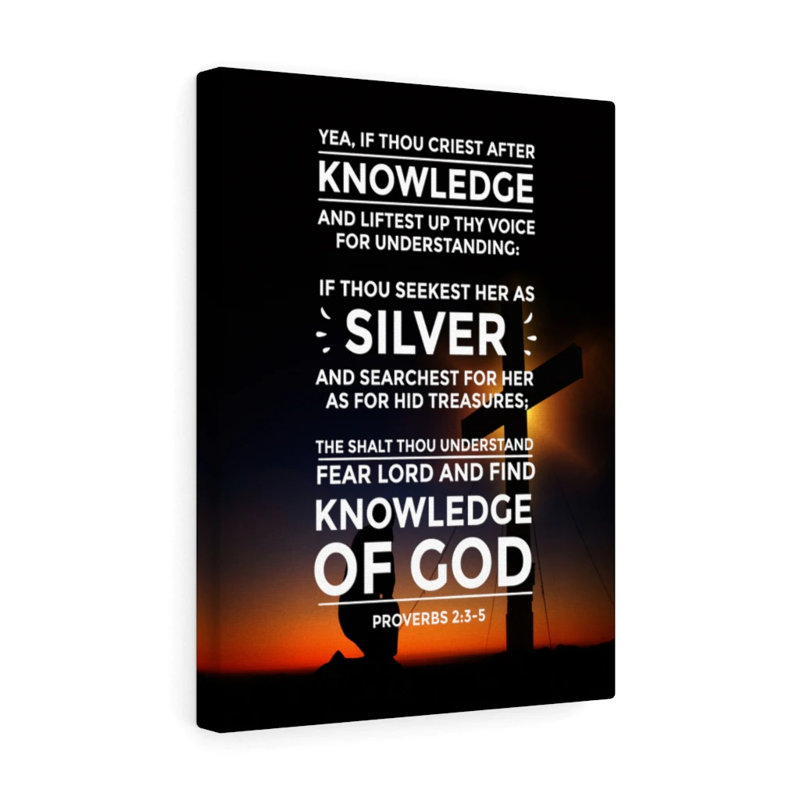 Knowledge Of God - Wrapped Canvas Print, 61cm H x 46cm W